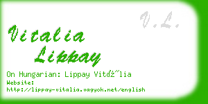 vitalia lippay business card